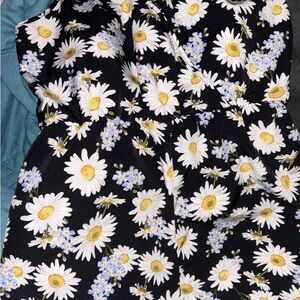 SHEIN Black Floral Jumpsuit